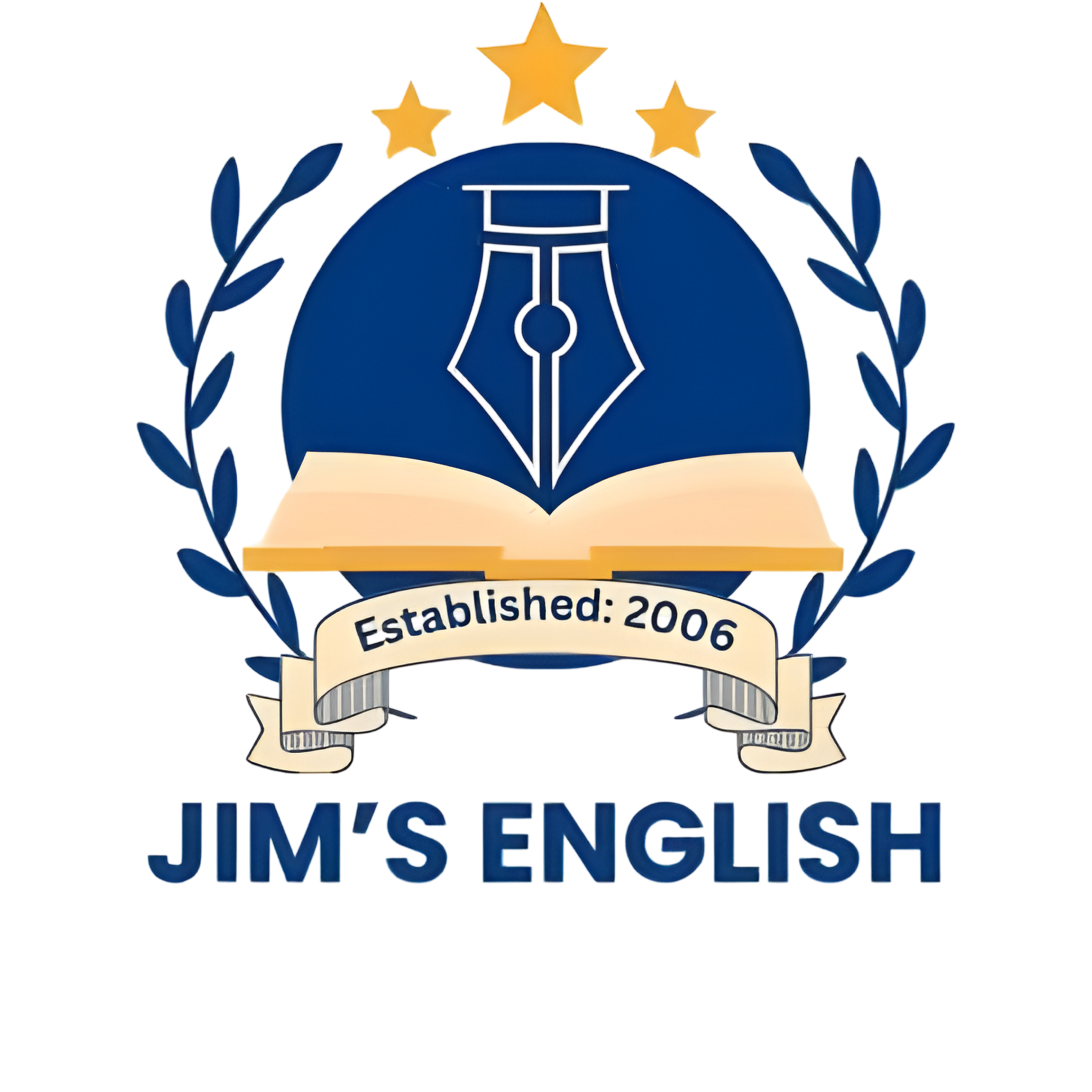 Jim's English Logo